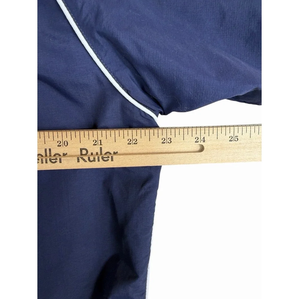 FootJoy FJ Golf Windbreaker Jacket Mens Medium Navy Blue 1/2 Zip Lightweight